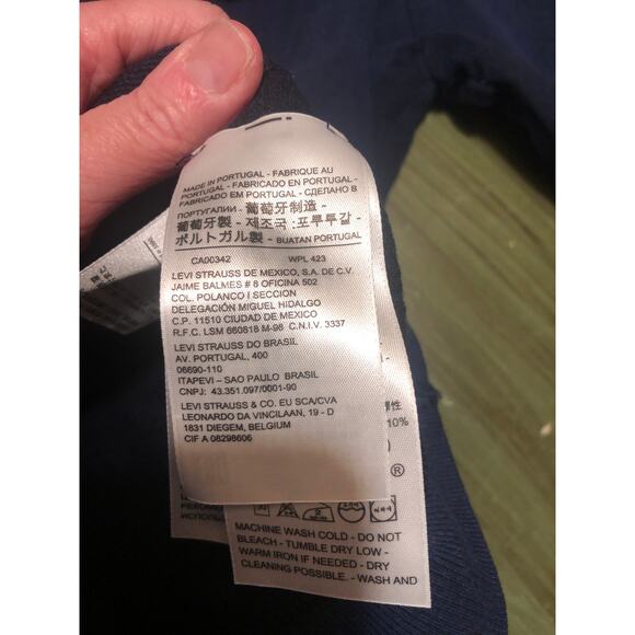 Levi's NWOT Men's LEJ Engineered KNIT STRETCH JACKET/Shacket NAVY BLUE Size M - Picture 5 of 5